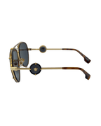Versace VE 2232 Metal Womens Aviator Sunglasses