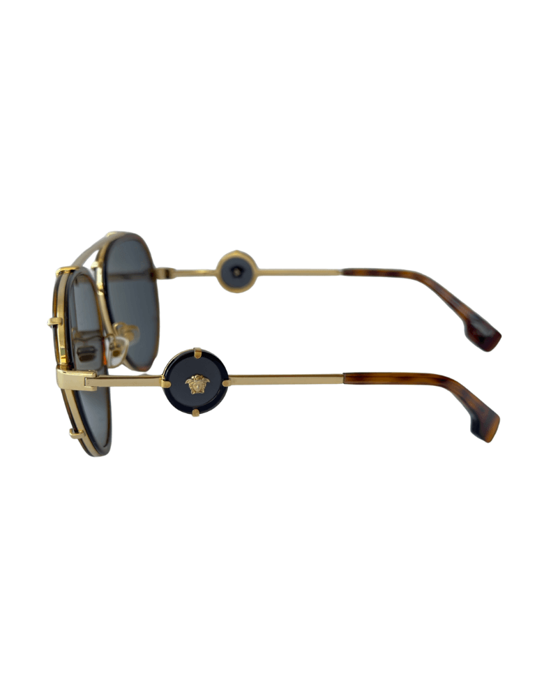 Versace VE 2232 Metal Womens Aviator Sunglasses