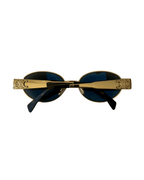 Celine Metal Triomphe 01 Sunglasses CL40235U Gold Green