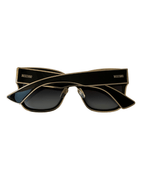 Moschino Sunglasses with Gold Profiles