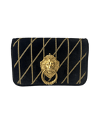 Moschino Velvet Clutch Bag