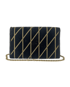 Moschino Velvet Clutch Bag
