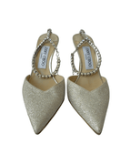 Jimmy Choo Glitter Glitter Accents D'Orsay Pumps