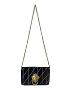 Moschino Velvet Clutch Bag