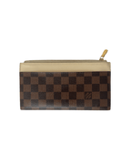 Louis Vuitton Damier Ebene Slim Purse Cream