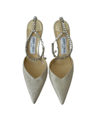 Jimmy Choo Glitter Glitter Accents D'Orsay Pumps