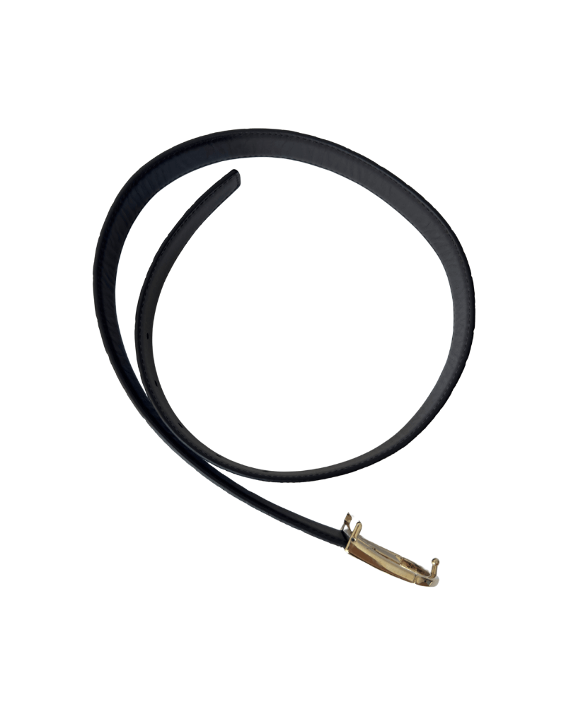 Saint Laurent Logo Engraved Reversible Belt