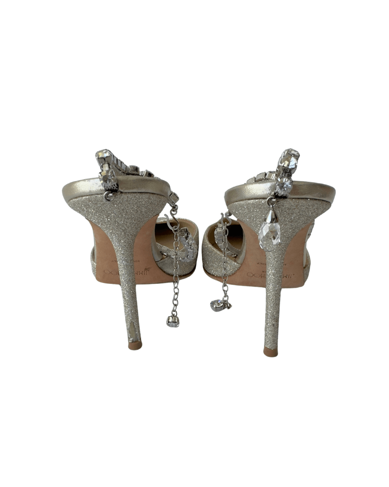 Jimmy Choo Glitter Glitter Accents D'Orsay Pumps