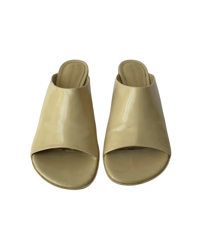 Bottega Veneta 50mm Atomic Leather Mules | Size EU 37