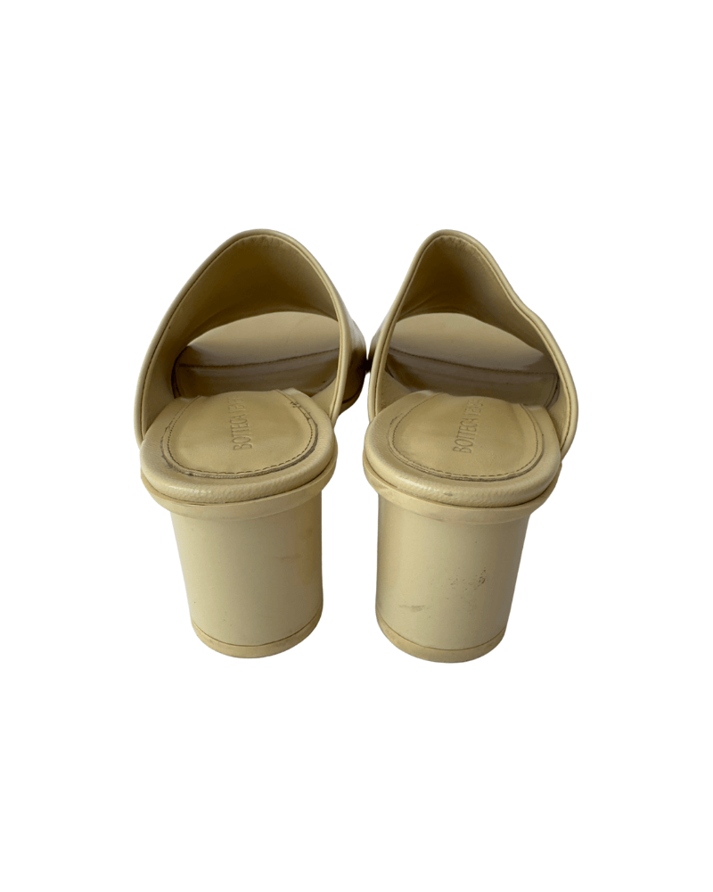 Bottega Veneta 50mm Atomic Leather Mules | Size EU 37
