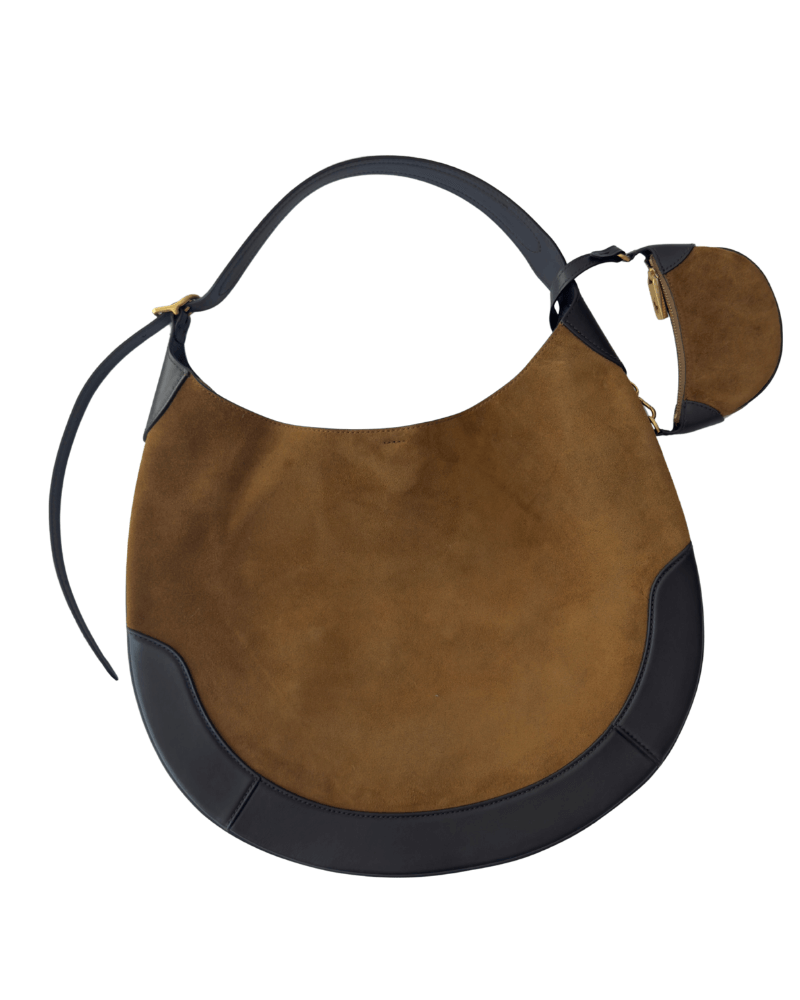 Polo Ralph Lauren Polo ID Suede Large Shoulder Bag