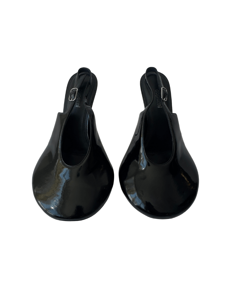 Coperni Black Patent UFO Heels | Size EU 36