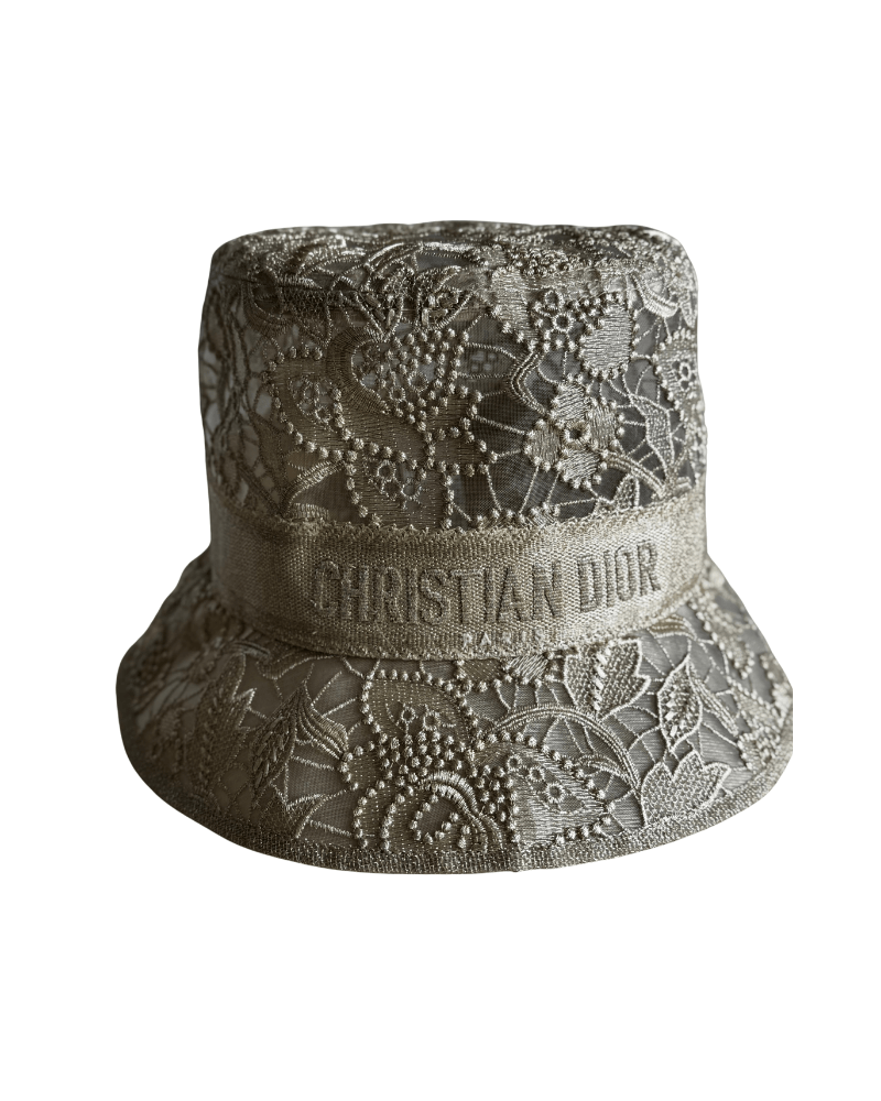 Dior D-Bobby Metallic Oblique Bucket Hat