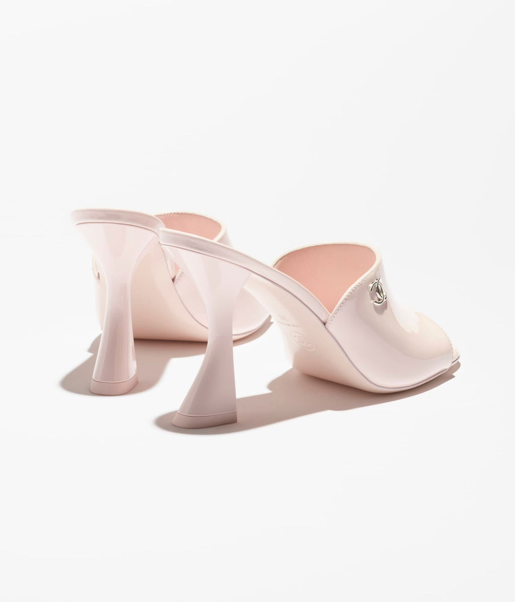 CHANEL PINK MULES