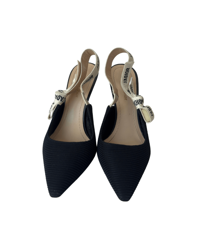 Christian Dior Printed Slingback Pumps | Size EU 37