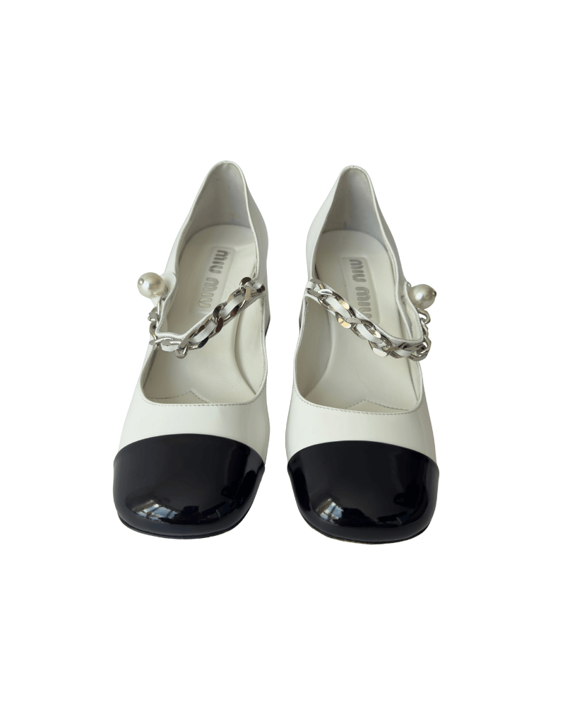 Miu Miu Mary Jane Cap Toe Pump | Size EU 37