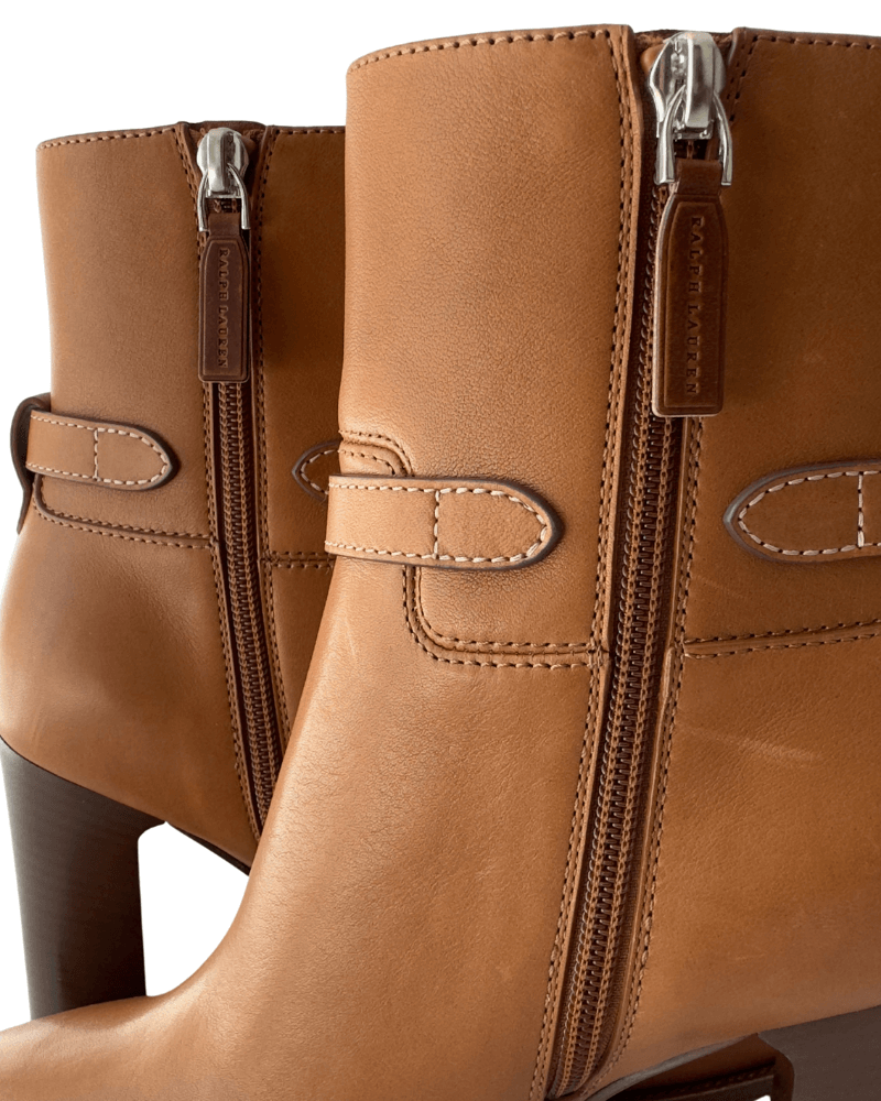 Ralph Lauren Donnely 90 MM Calfskin Bootie