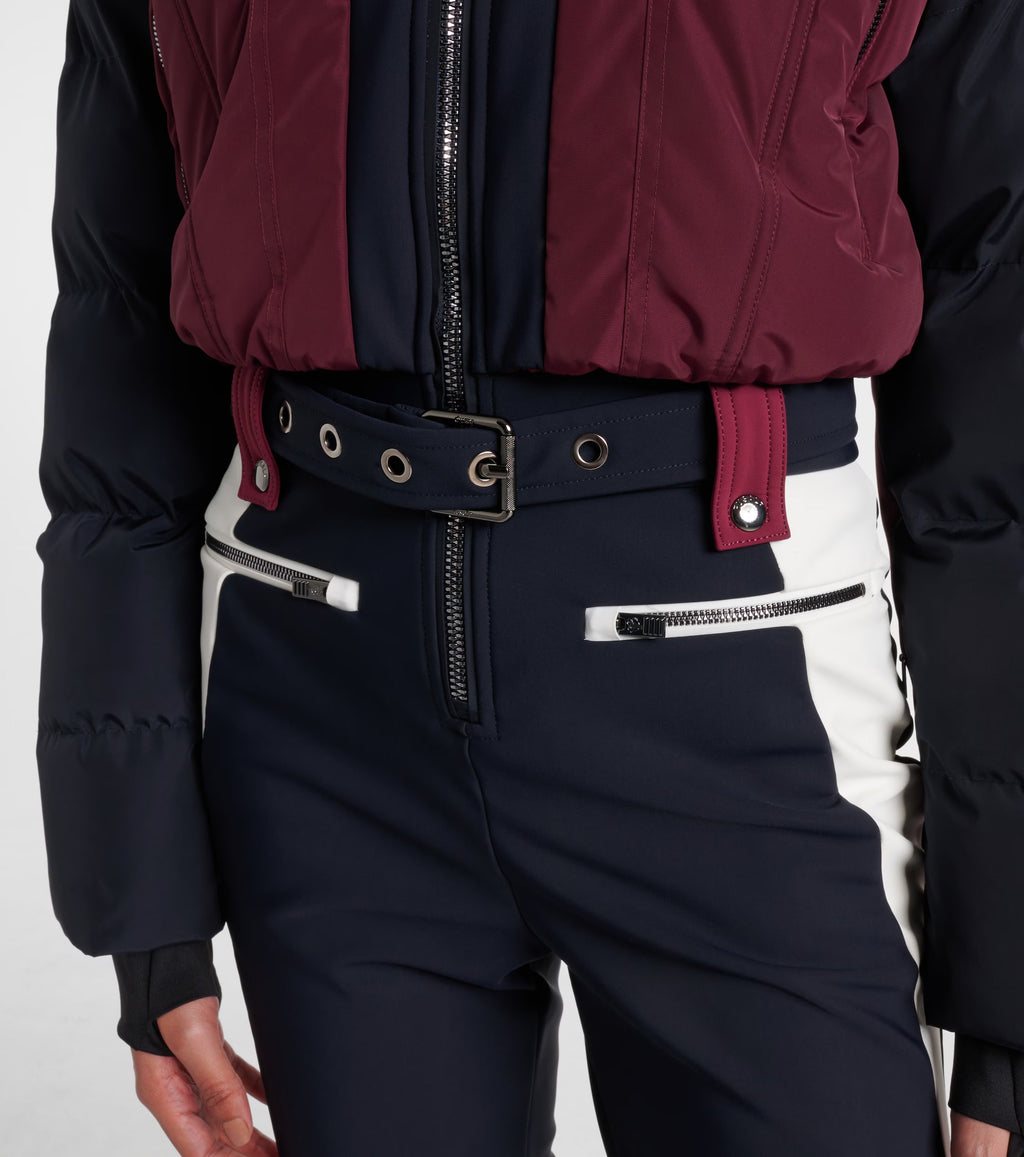 Fusalp Karei Faux Fur-Trimmed Ski Suit Size 34