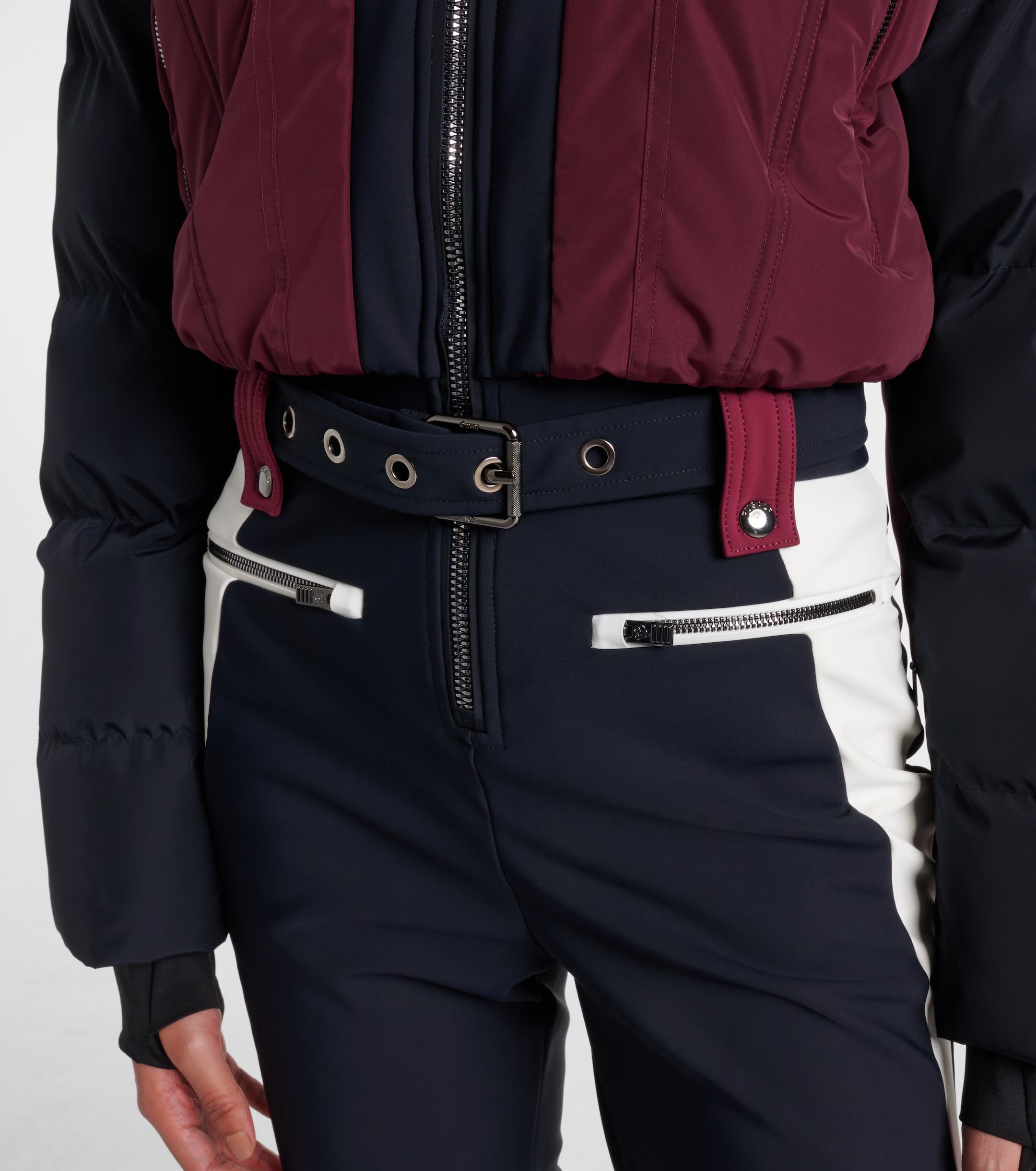 Fusalp Karei Faux Fur-Trimmed Ski Suit Size 34