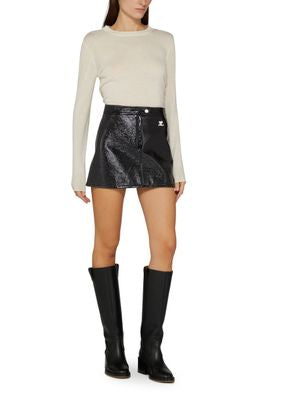 Courrèges REEDITION VINYL MINI SKIRT
