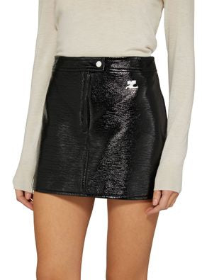 Courrèges REEDITION VINYL MINI SKIRT