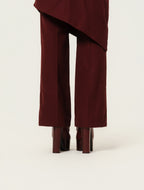 Gucci Womens Plataform Mule With Horsebit in Rosso Ancora Leather Size 36/5