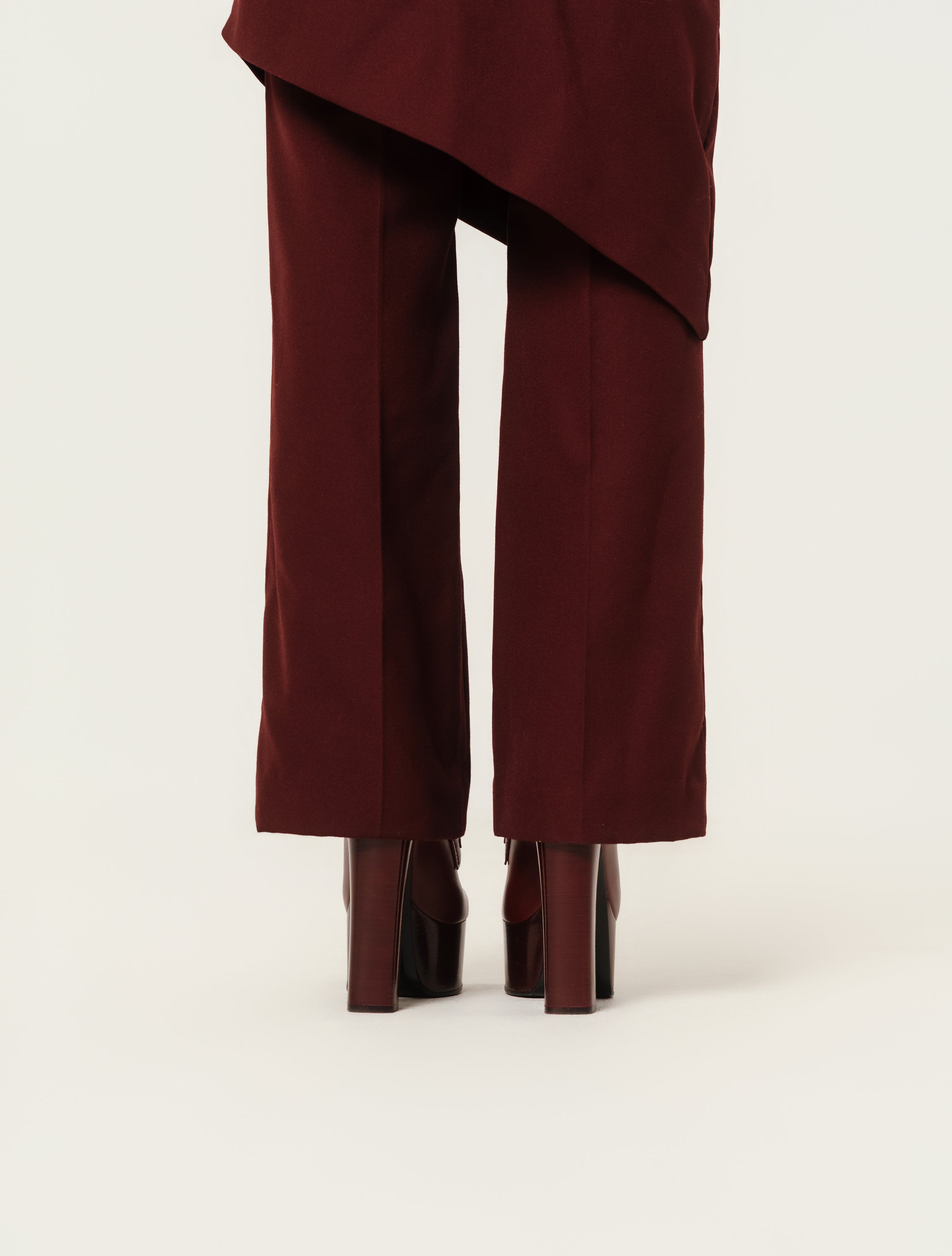 Gucci Womens Plataform Mule With Horsebit in Rosso Ancora Leather Size 36/5