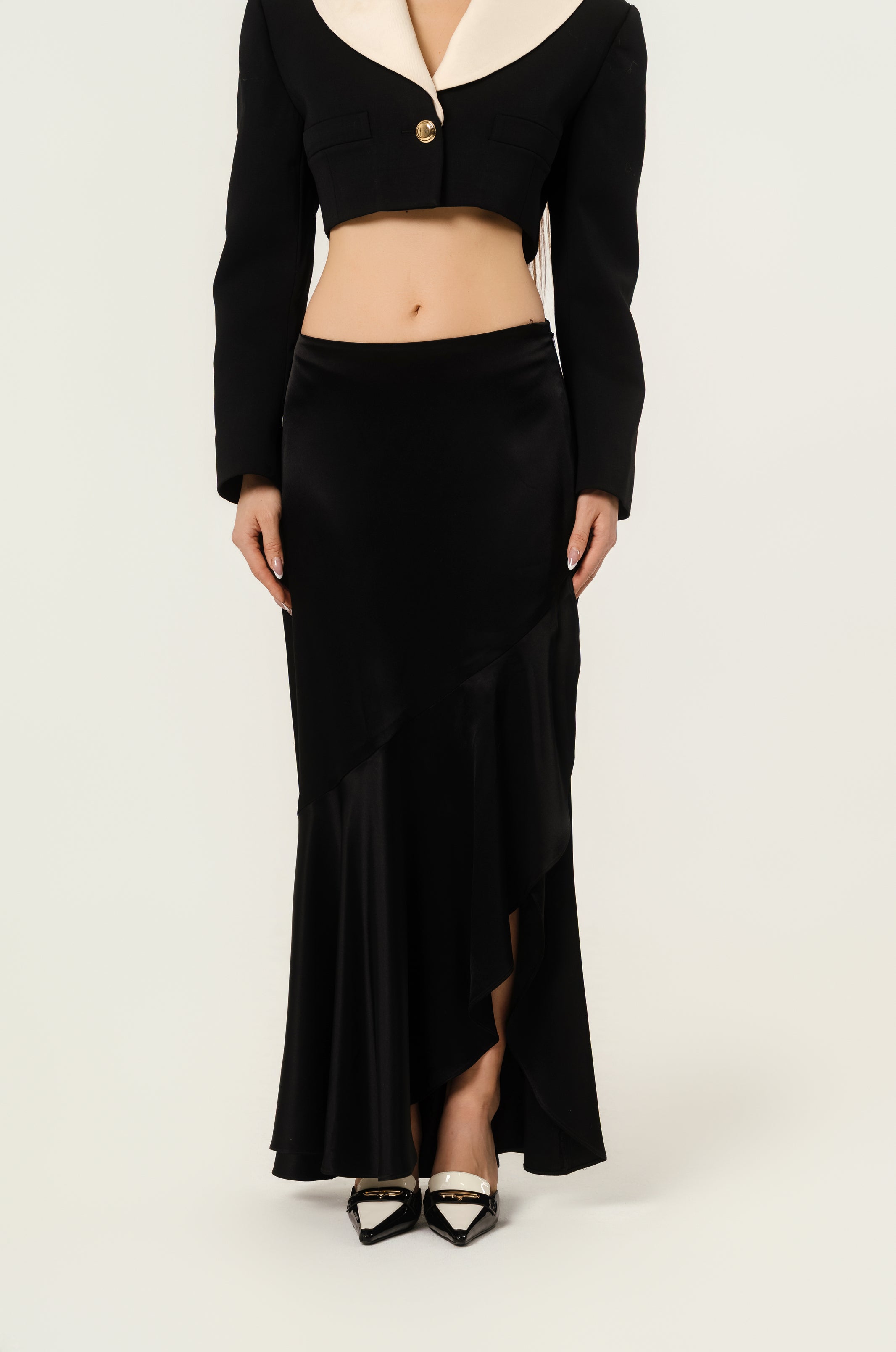 Ralph Laurent setin skirt size 2 black