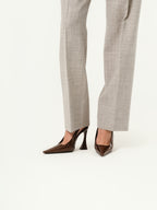 Saint Laurent Stone Glossy Slingback Pumps | Size EU 36 1/2