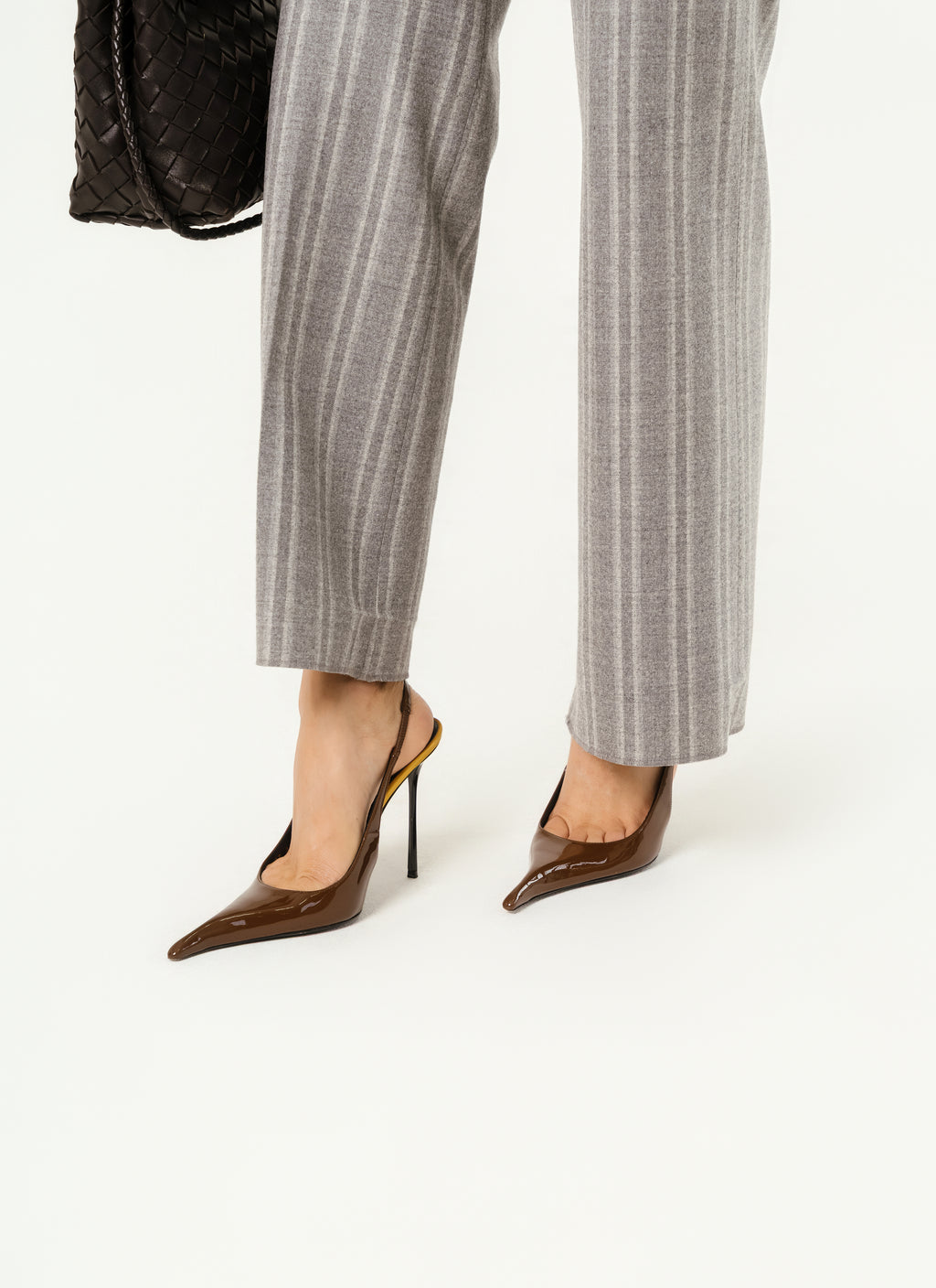 Saint Laurent Amalia 110 patent leather slingback pumps | Size EU 36