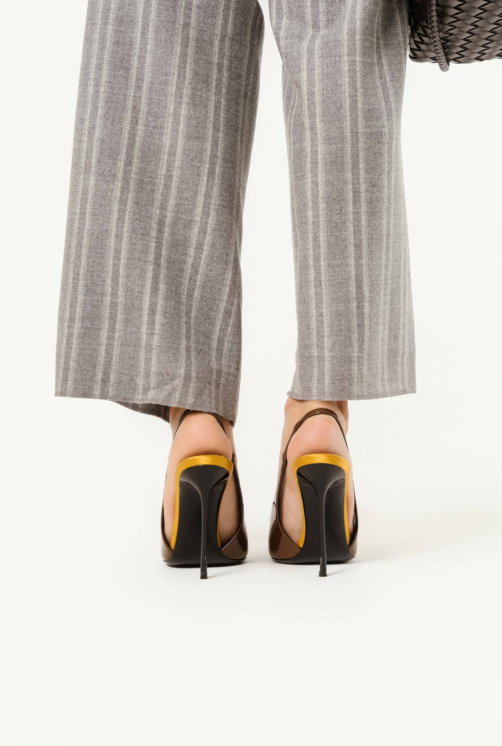 Saint Laurent Amalia 110 patent leather slingback pumps | Size EU 36