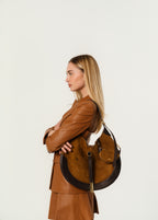 Polo Ralph Lauren Polo ID Suede Large Shoulder Bag