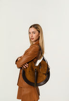 Polo Ralph Lauren Polo ID Suede Large Shoulder Bag