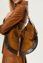 Polo Ralph Lauren Polo ID Suede Large Shoulder Bag