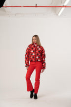 red one piece jumpsuit Red Bogner XS