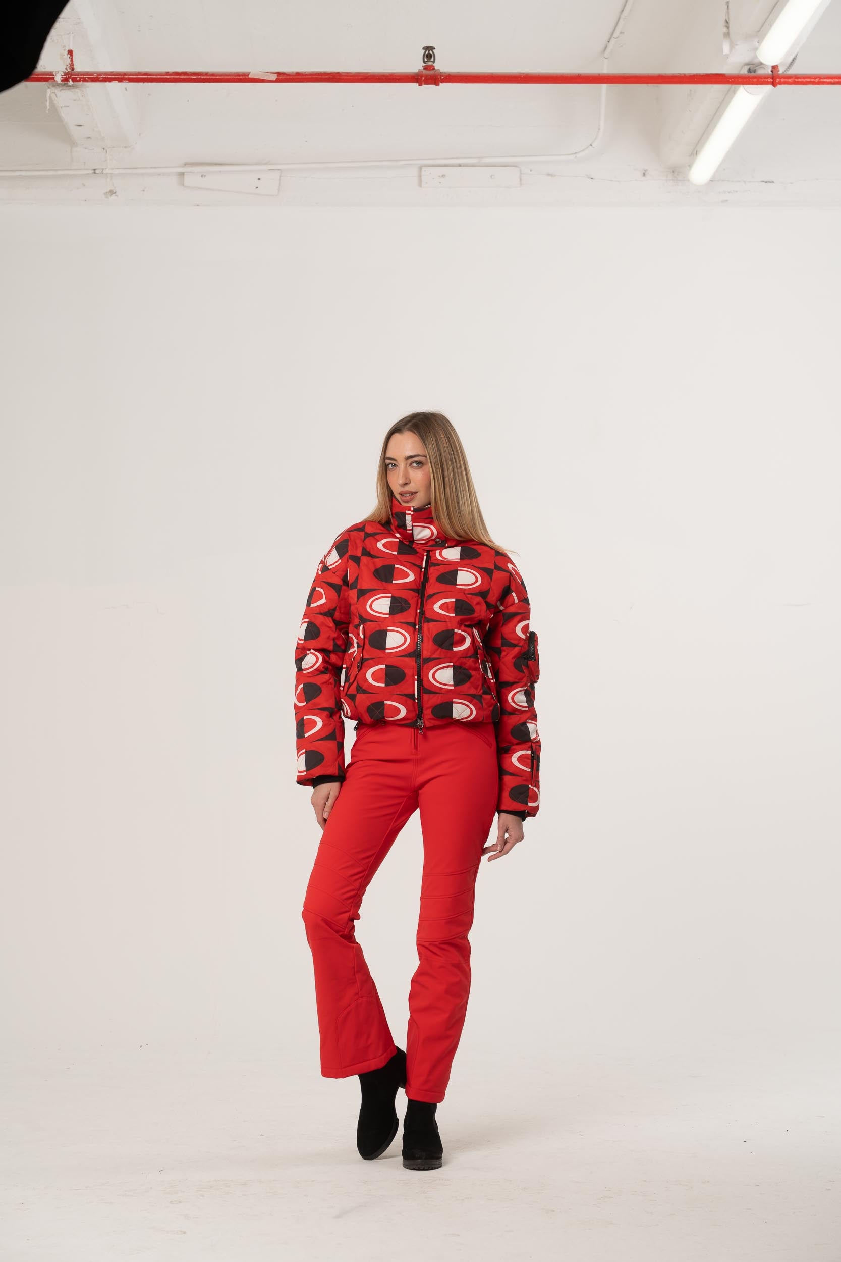 red one piece jumpsuit Red Bogner XS