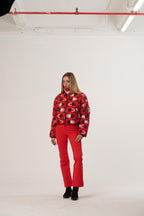 red one piece jumpsuit Red Bogner XS