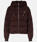 Ralph Laurent Cable-Knit Wool-Cashmere Puffer Jacket