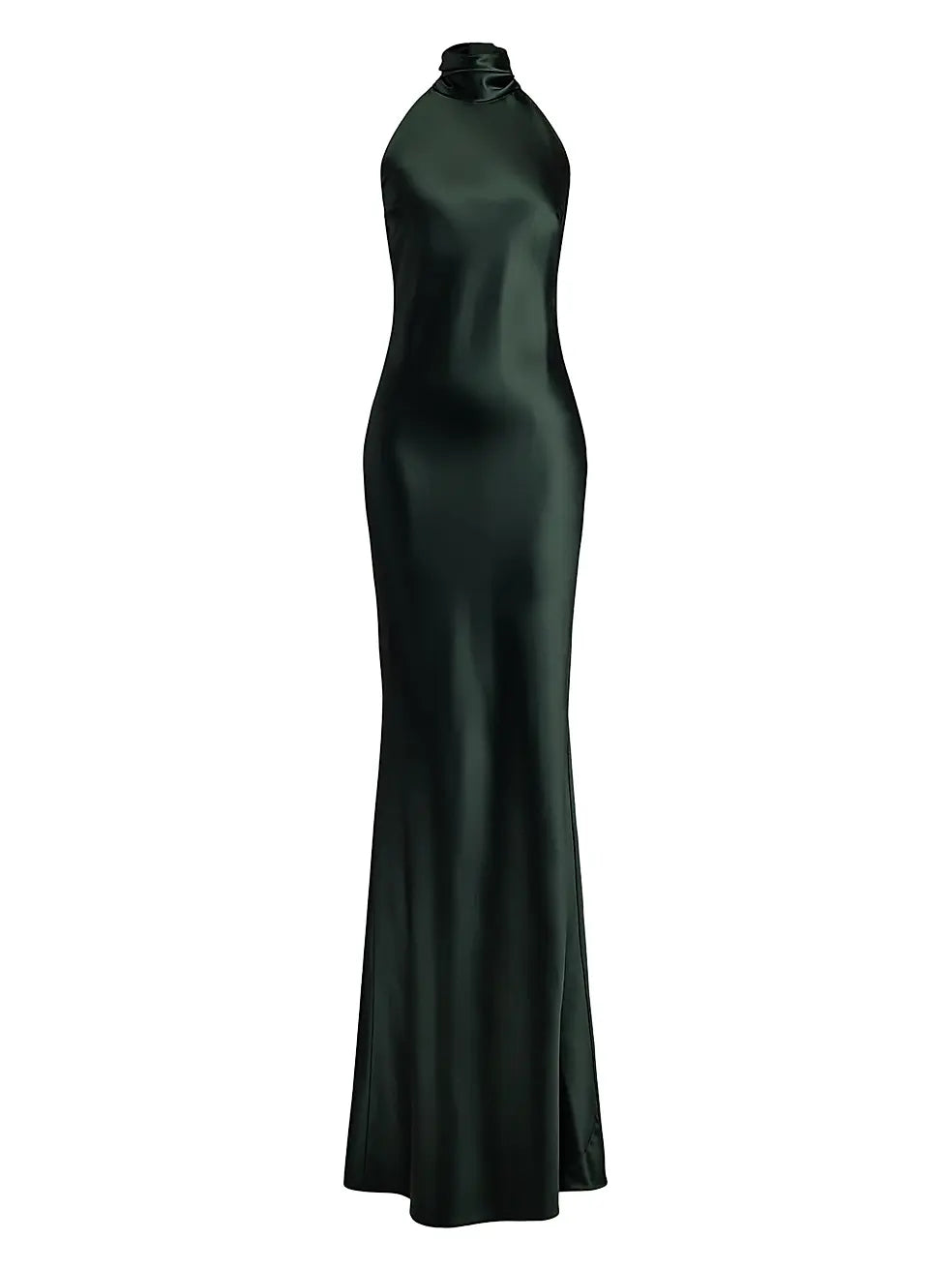 Ralph Lauren Chilton Strech Satin Halternek Gown Evening Dress Size 00