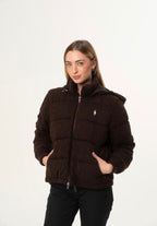 Ralph Laurent Cable-Knit Wool-Cashmere Puffer Jacket